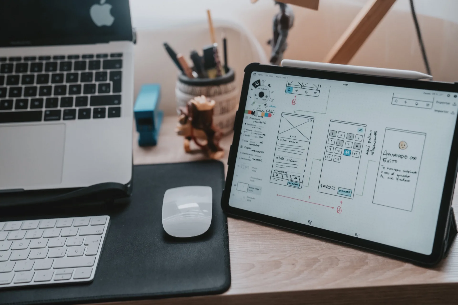 Digital product design workspace